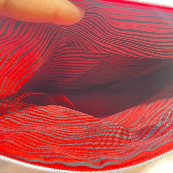 KENZO RED SHINNY MINI BAG POUCH MAKEUP BAG PURSE - Picture 10 of 13